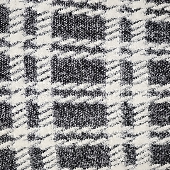 Chico's houndstooth plaid sweater poncho. Black and White, Size S/M - Picture 2 of 8